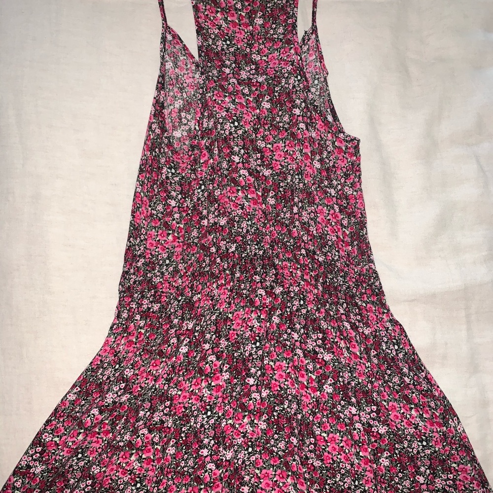 Floral print fit and flare dress